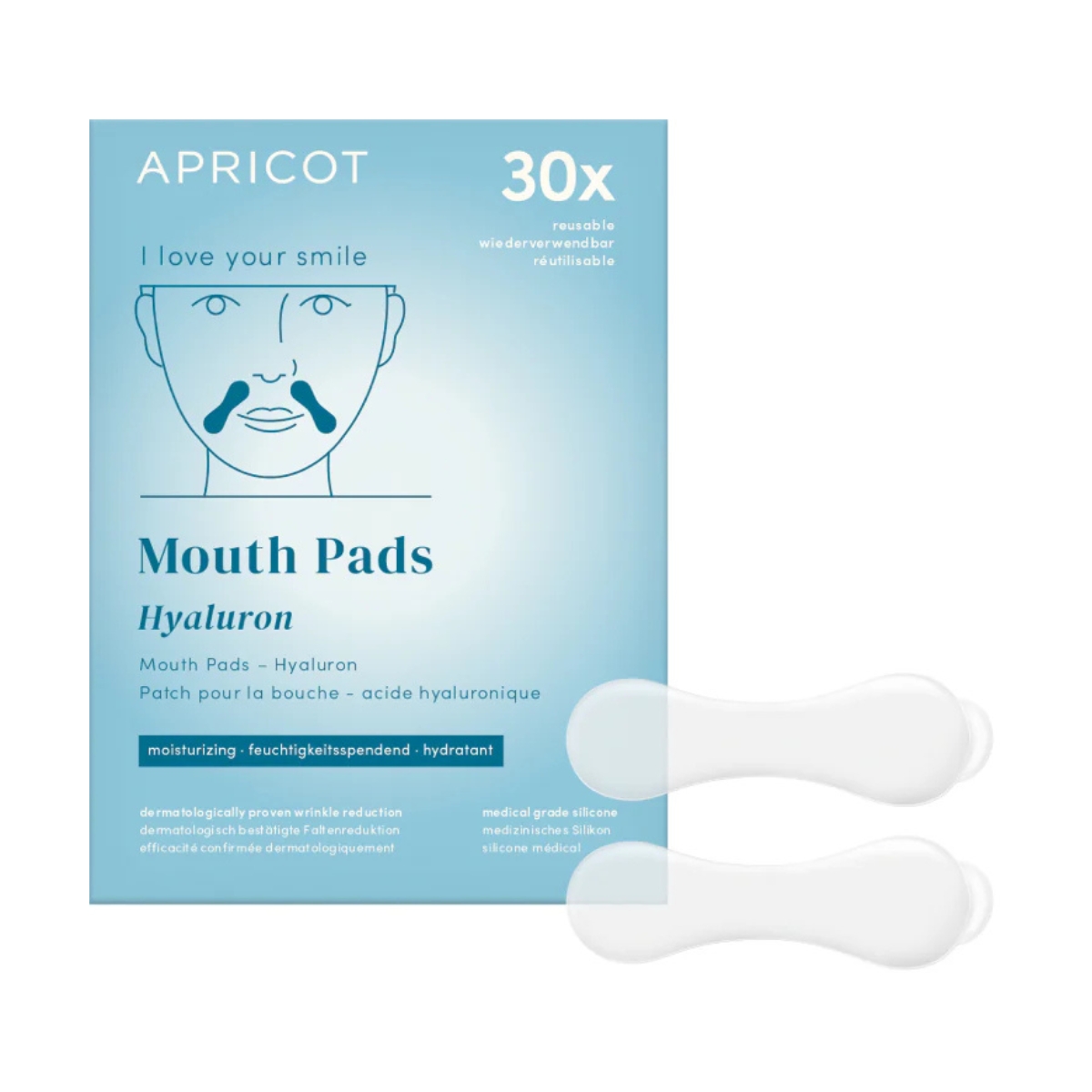 Apricot Anti-Falten-Mund Patches Hyaluron 24 Stück Apricot Anti-Falten-Mund Patches Hyaluron 24 Stück