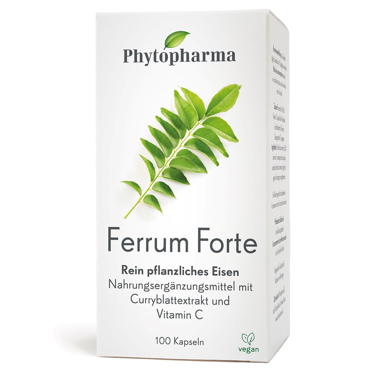Phytopharma Ferrum Forte Kapseln Dose 100 Stück Phytopharma Ferrum Forte Kapseln Dose 100 Stück