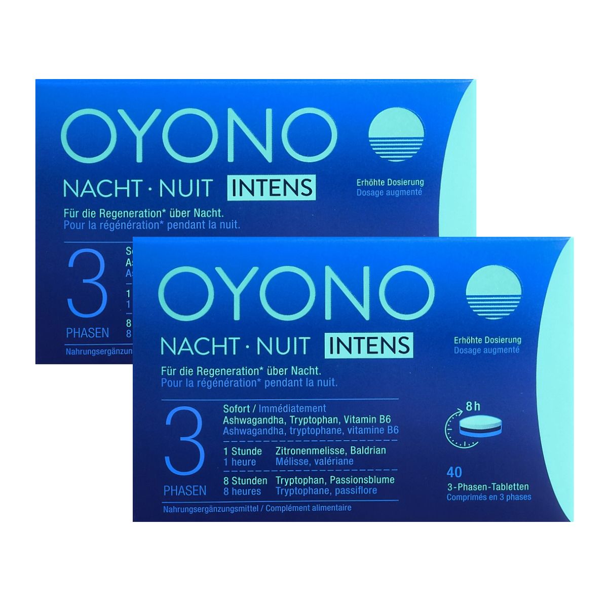 Oyono nuit N Intens comprimés duo 2 x 40 pièces