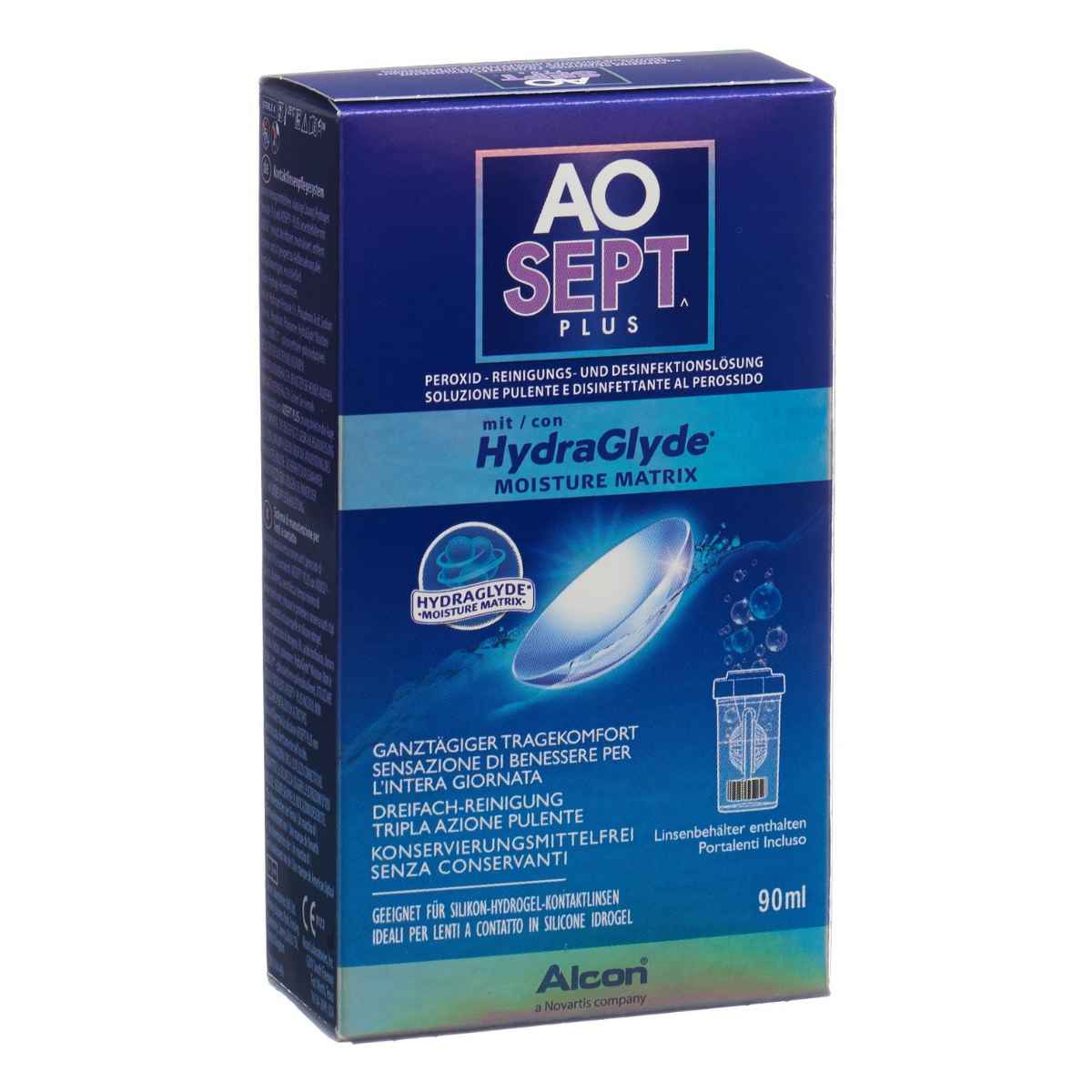 Aosept Plus Liquid mit HydraGlyde 90 ml