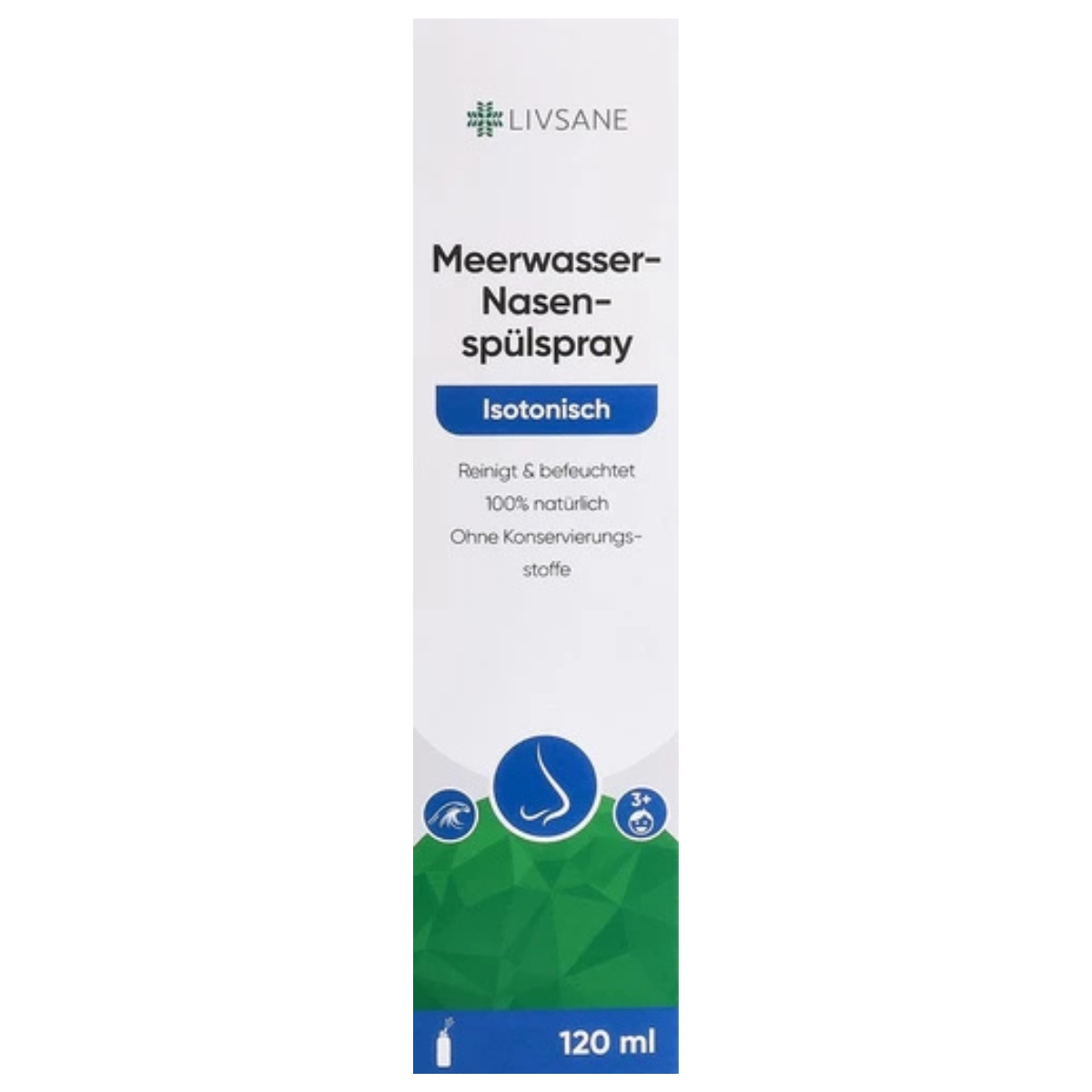 Livsane Meerwasser-Nasenspülspray isotonisch 120 ml