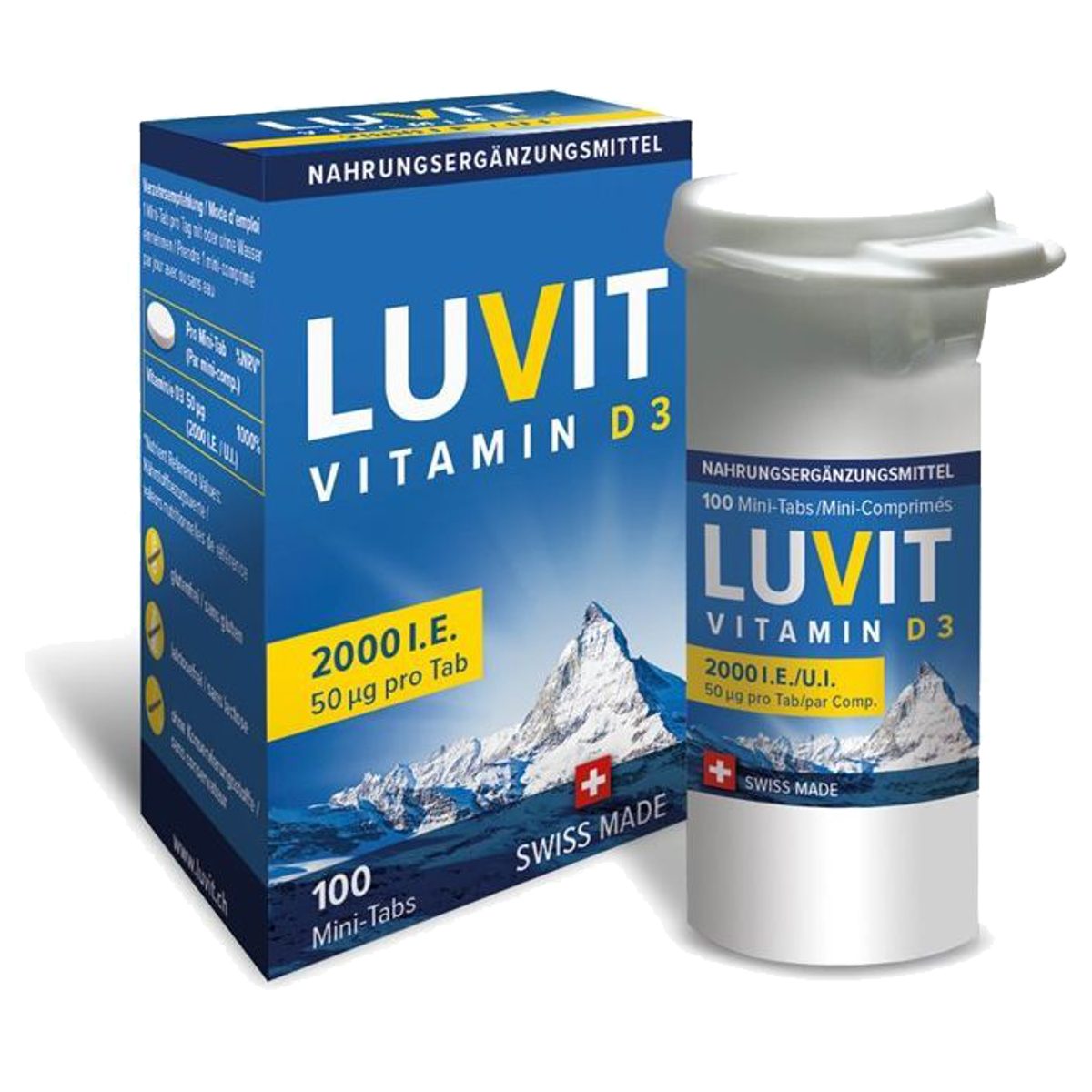 Luvit Vitamin D3 Mini-Tabs 2000 IE 100 Stück Luvit Vitamin D3 Mini-Tabs 2000 IE 100 Stück
