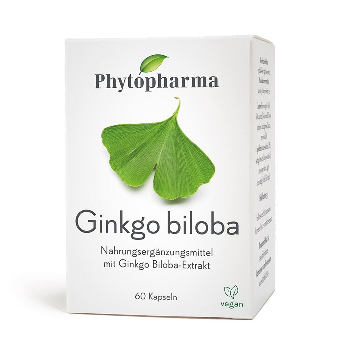 Phytopharma Ginkgo biloba - die natürliche Kraftquelle für geistige Vitalität.