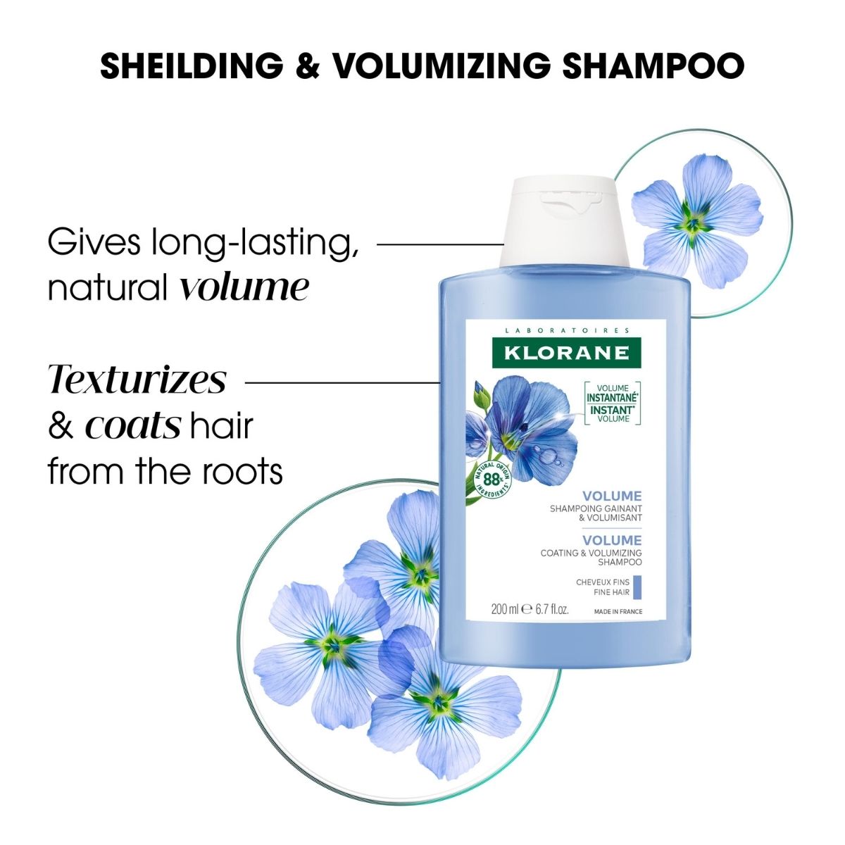 Klorane Leinen Bio Shampoo 200 ml