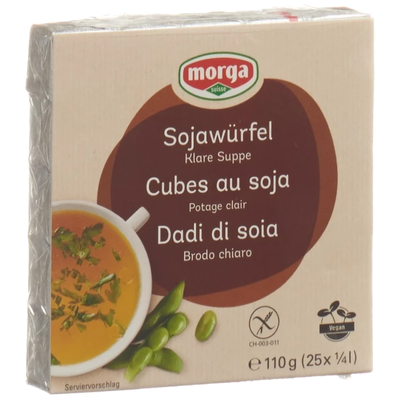 MORGA Soja Würfel mit Meersalz 25 Stück