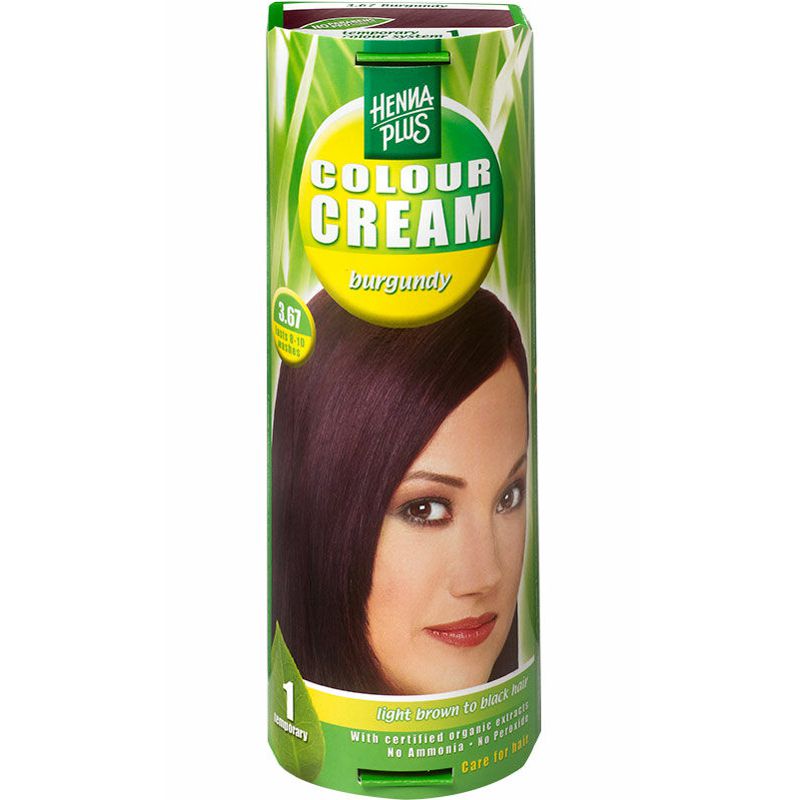 HENNA PLUS Colour Cream 3.67 burgund 60 ml HENNA PLUS Colour Cream 3.67 burgund 60 ml