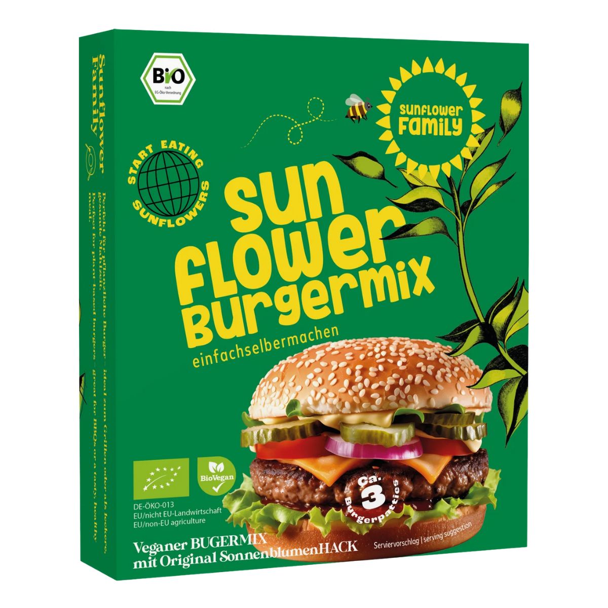 Sunflower Sonnenblumen Hack Burgermix 90 g