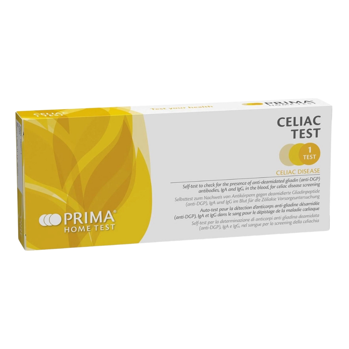 Prima Home Test de la maladie cœliaque - Celiac 1 pièce Prima Home Test de la maladie cœliaque - Celiac 1 pièce
