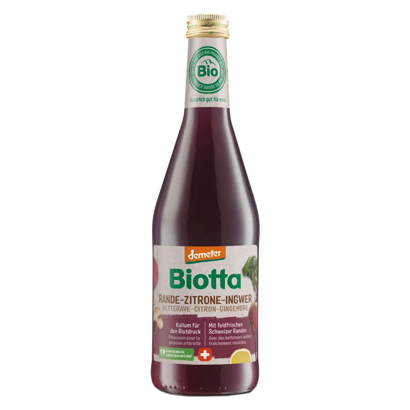 Biotta Rande Zitrone Ingwer Demeter 6 Fl 5 dl Biotta Rande Zitrone Ingwer Demeter 6 Fl 5 dl
