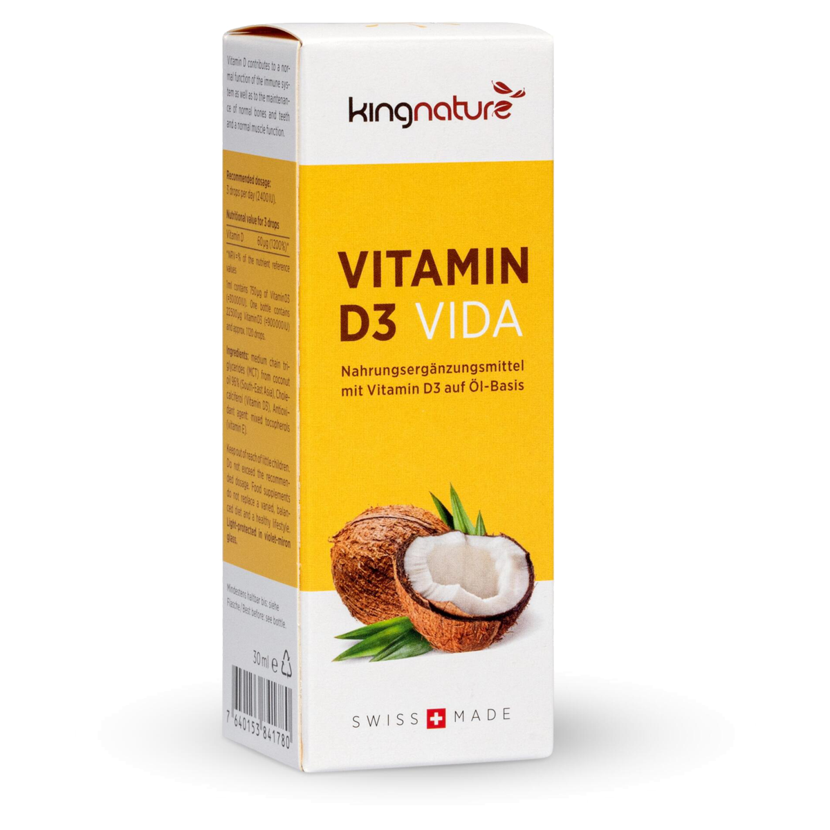 Kingnature Vitamin D3 Vida Flasche 30 ml Kingnature Vitamin D3 Vida Flasche 30 ml