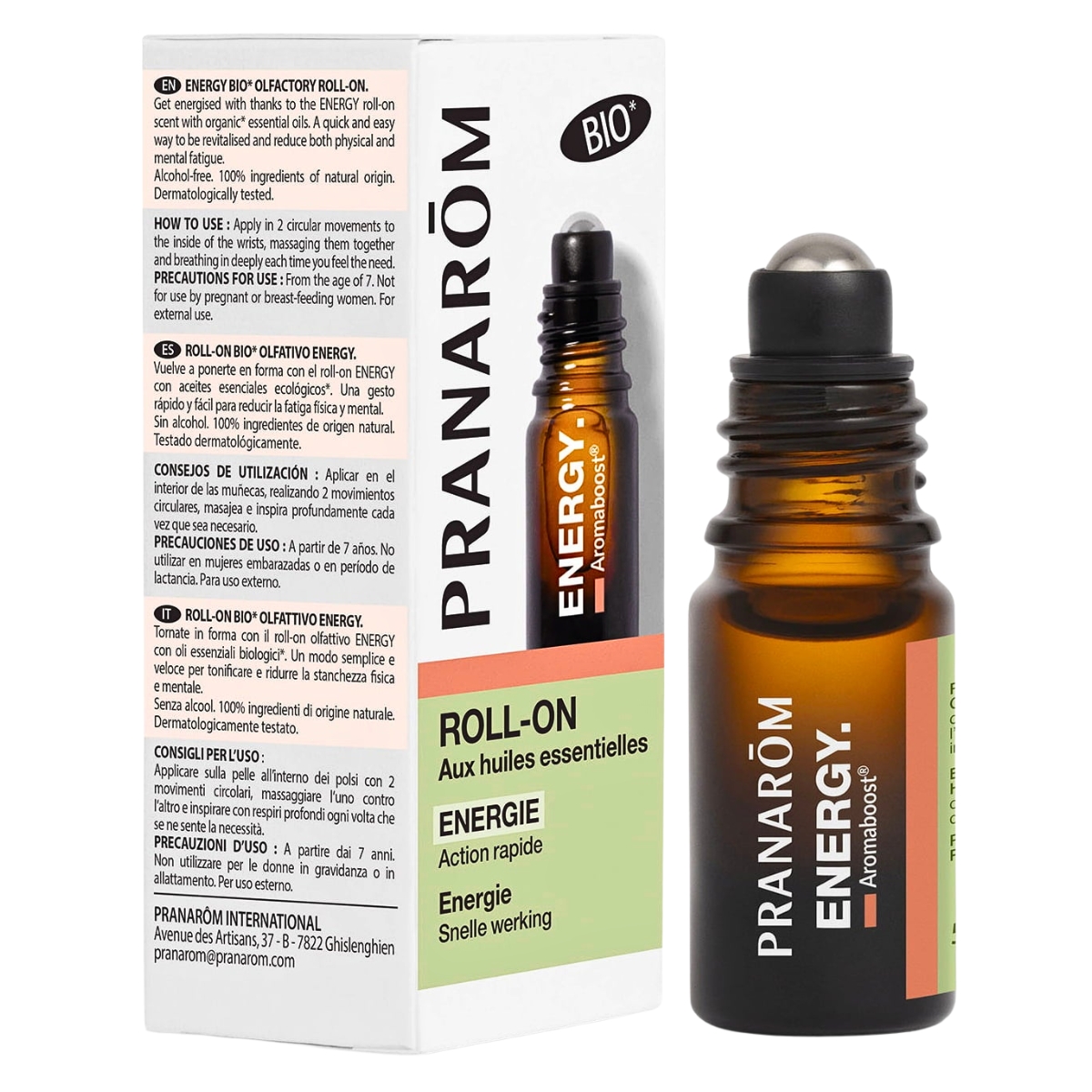 Pranarom Aromaboost Roll-on Energy Bio 5 ml