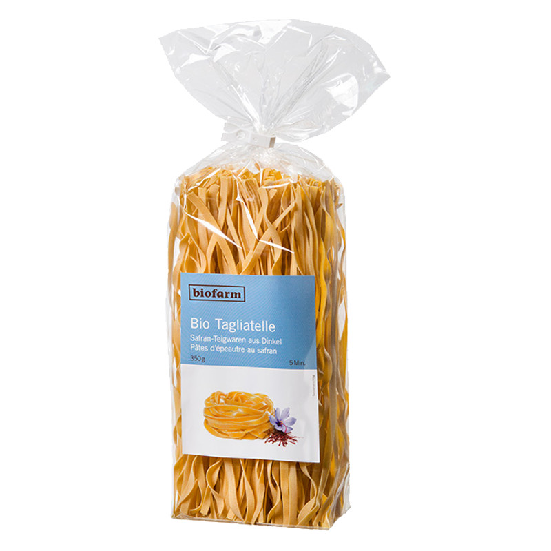 Biofarm Tagliatelle Dinkel-Safran 350 g Biofarm Tagliatelle Dinkel-Safran 350 g