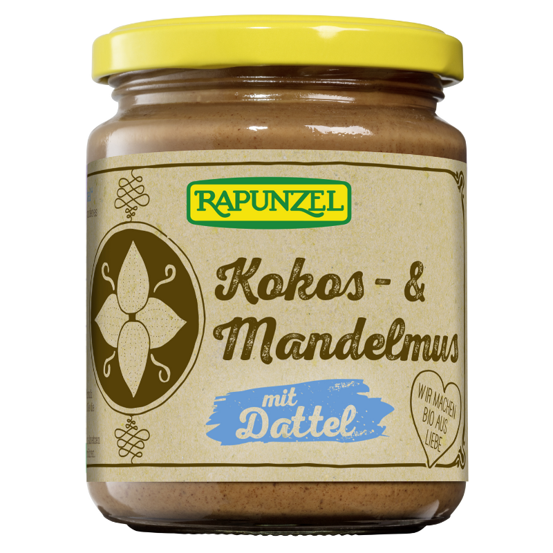 RAPUNZEL Kokos-Mandelmus mit Dattel Glas 250 g RAPUNZEL Kokos-Mandelmus mit Dattel Glas 250 g