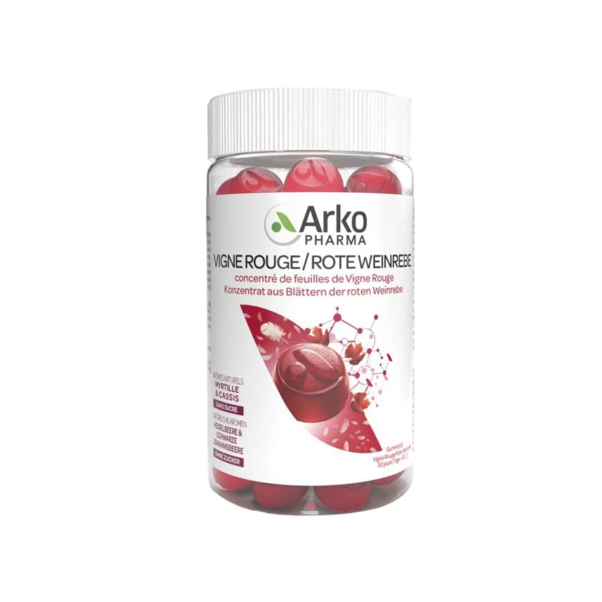 Arkogummies Rote Weinrebe Ds 60 Stück Arkogummies Rote Weinrebe Ds 60 Stück