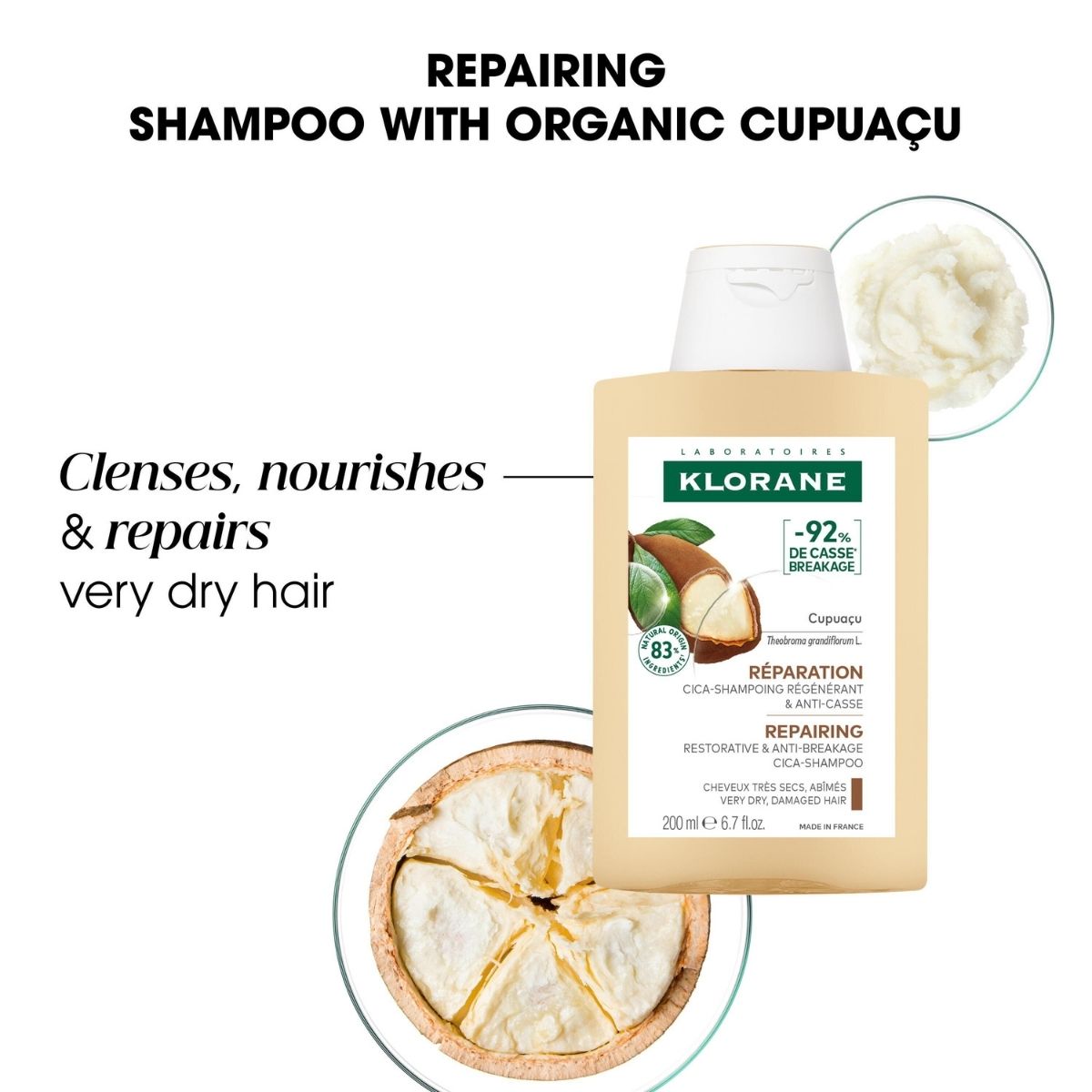 Klorane Cupuaçu Shampoo Bio 200 ml