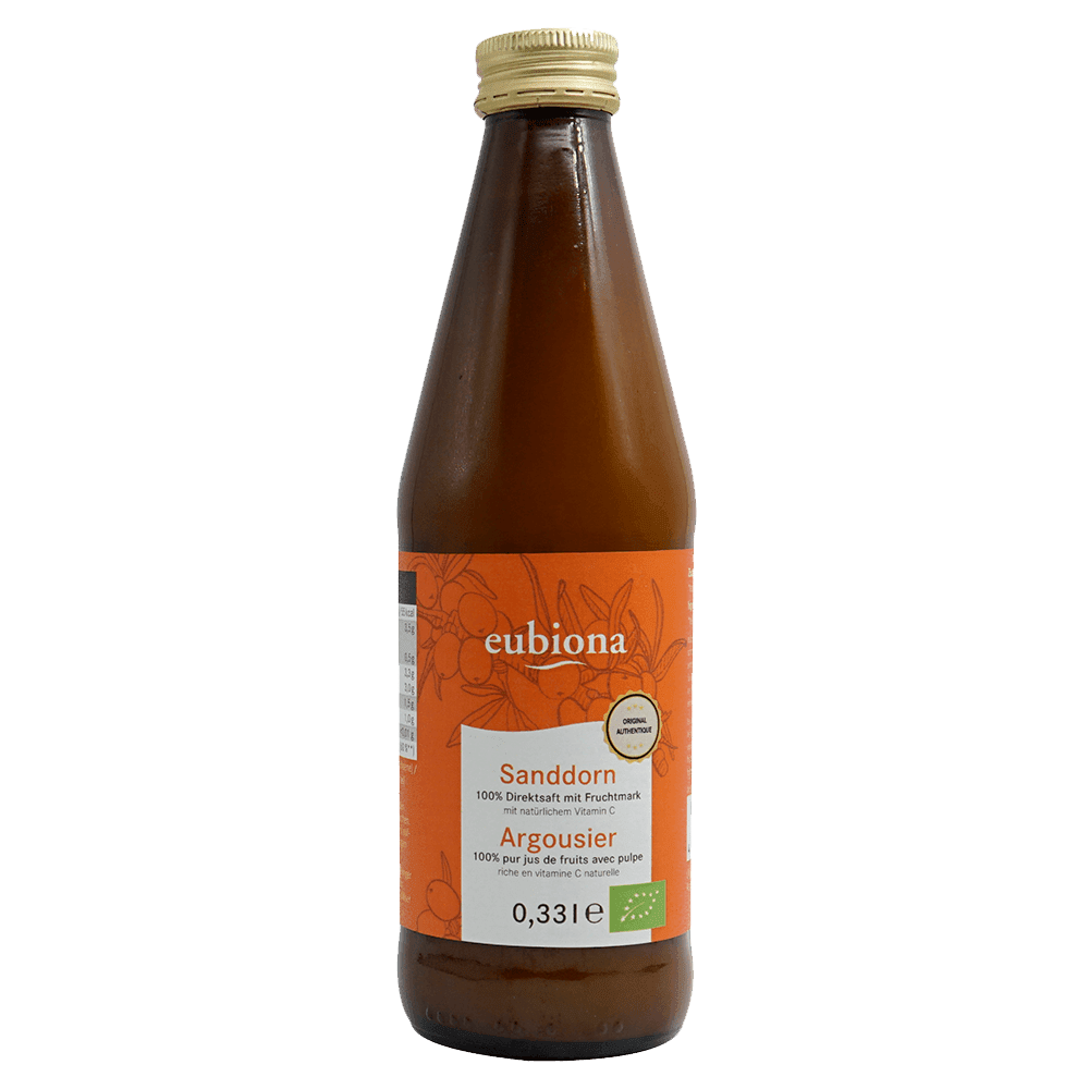 Eubiona Sanddornsaft ungesüsst 330 ml Eubiona Sanddornsaft ungesüsst 330 ml