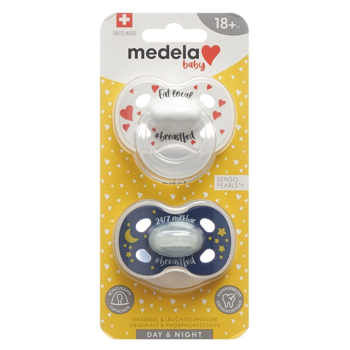 MEDELA Baby Nuggi Day&Night 18+ 2 Stück MEDELA Baby Nuggi Day&Night 18+ 2 Stück