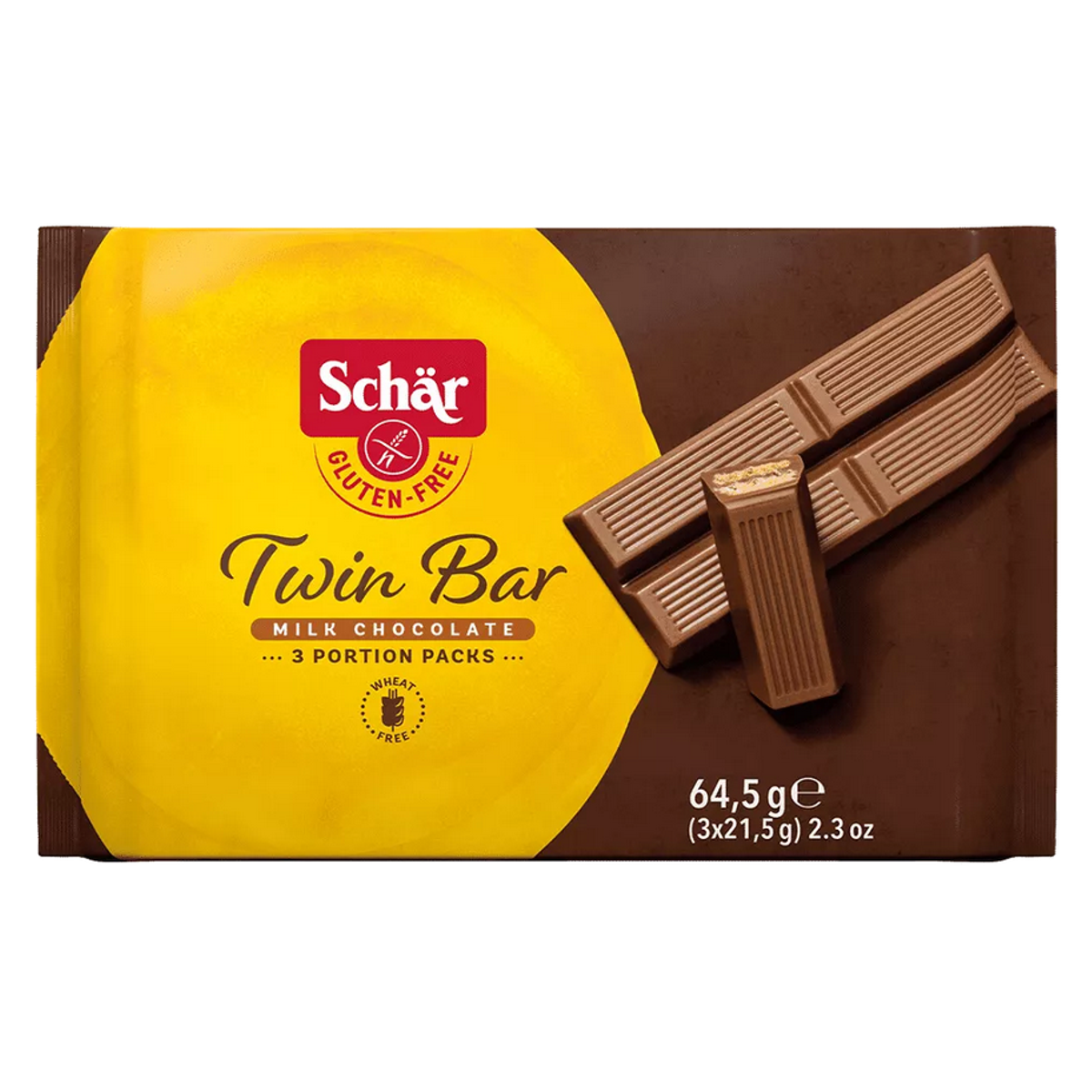 Schär Twin Bar Snack mit Schokolade glutenfrei 3 x 21.5 g