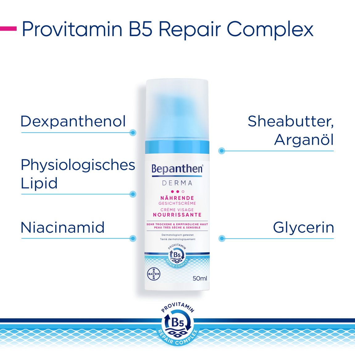 Bepanthen Derma Nährende Gesichtscreme 50 ml Bepanthen Derma Nährende Gesichtscreme 50 ml