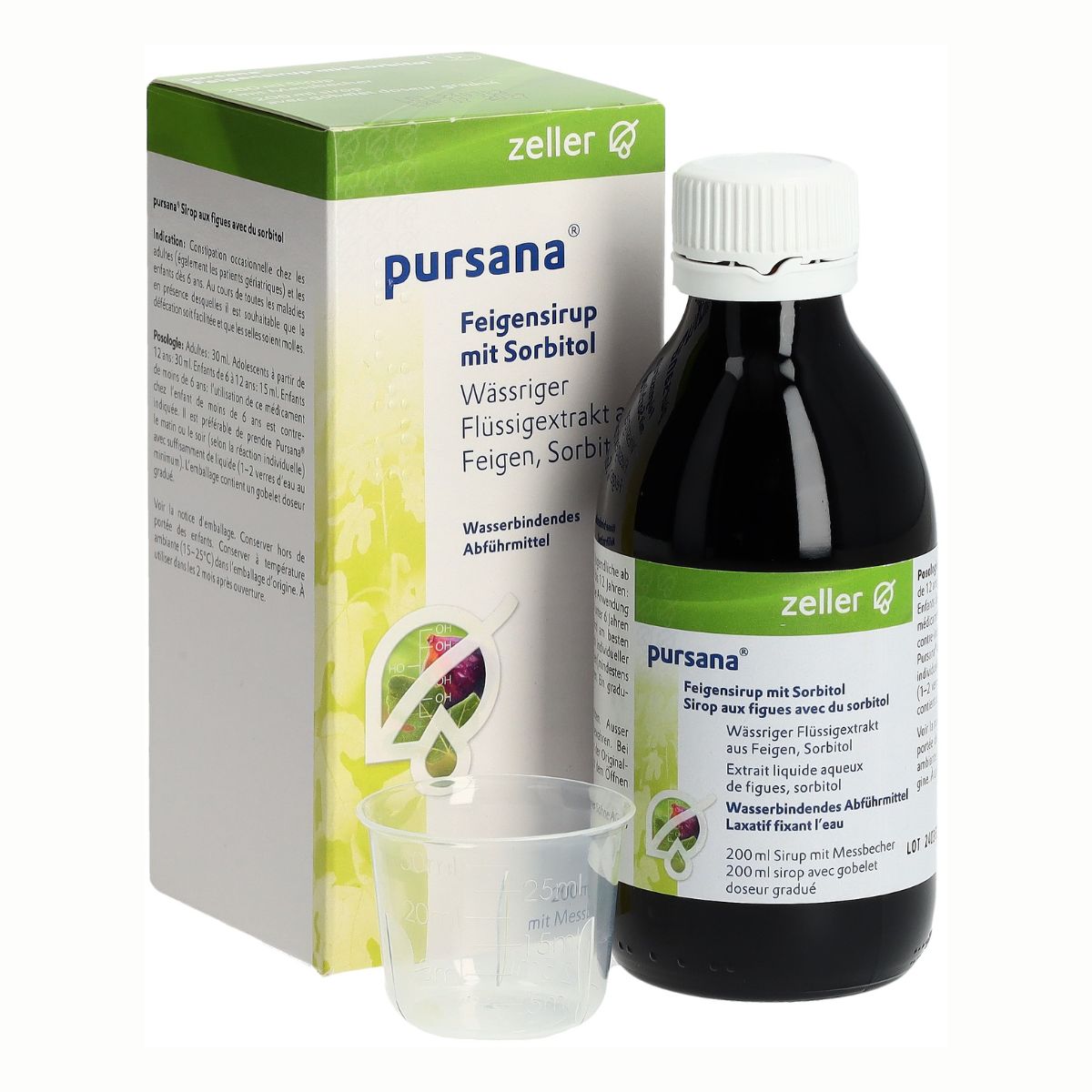 Zeller Pursana Feigensirup mit Sorbitol 200 ml