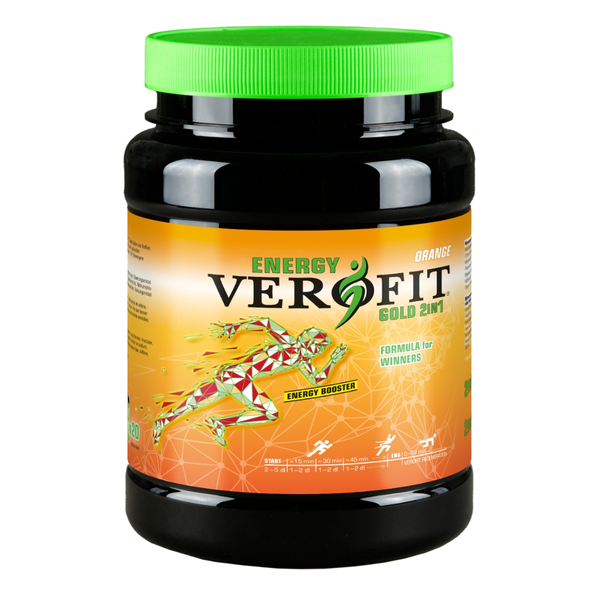 VEROFIT Energy Gold 2+1 Orange Dose 900 g VEROFIT Energy Gold 2+1 Orange Dose 900 g