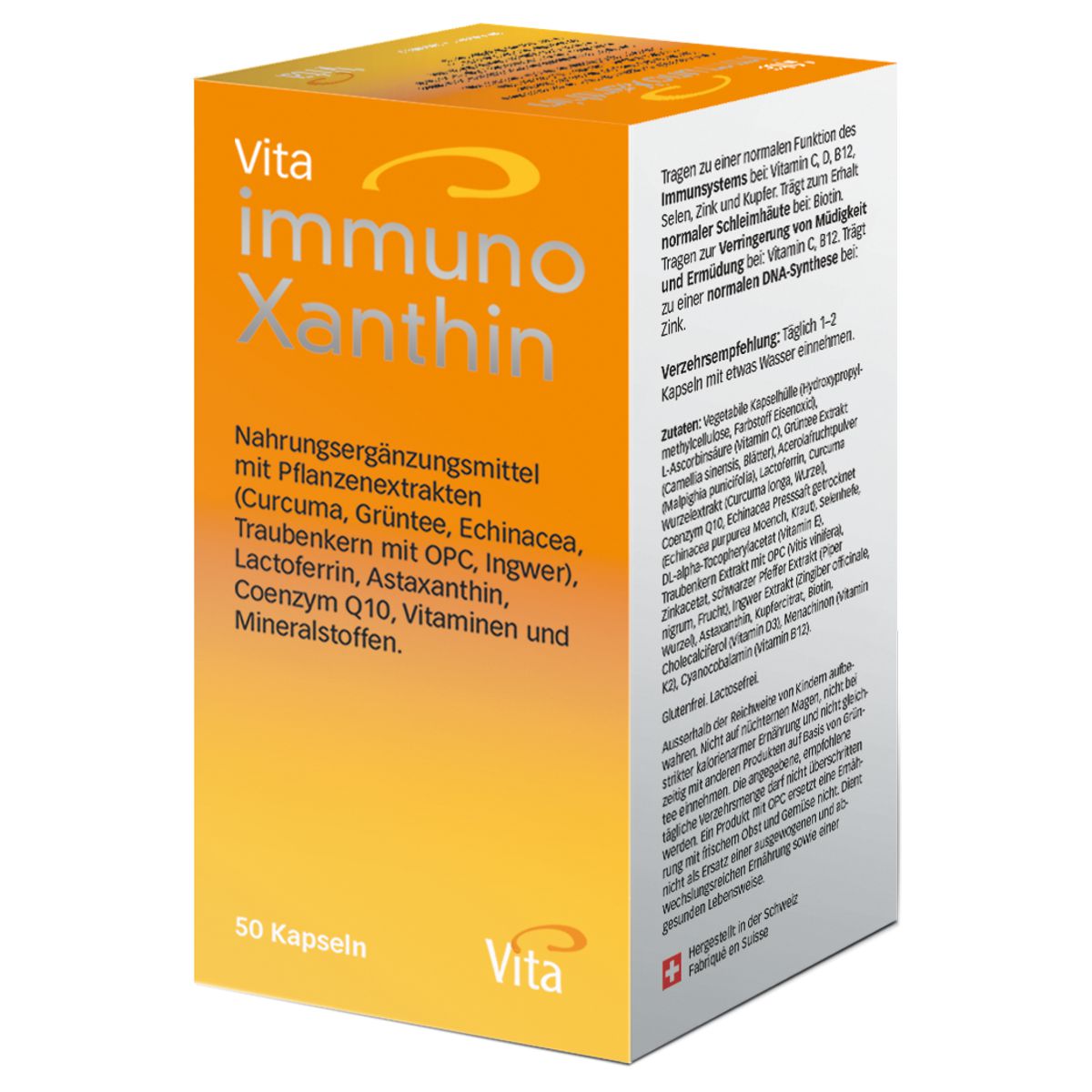 Vita Immunoxanthin Kapseln Dose 50 Stück