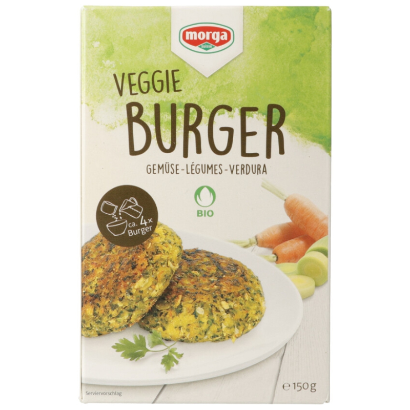 MORGA Gemüseburger Bio Knospe 150 g MORGA Gemüseburger Bio Knospe 150 g