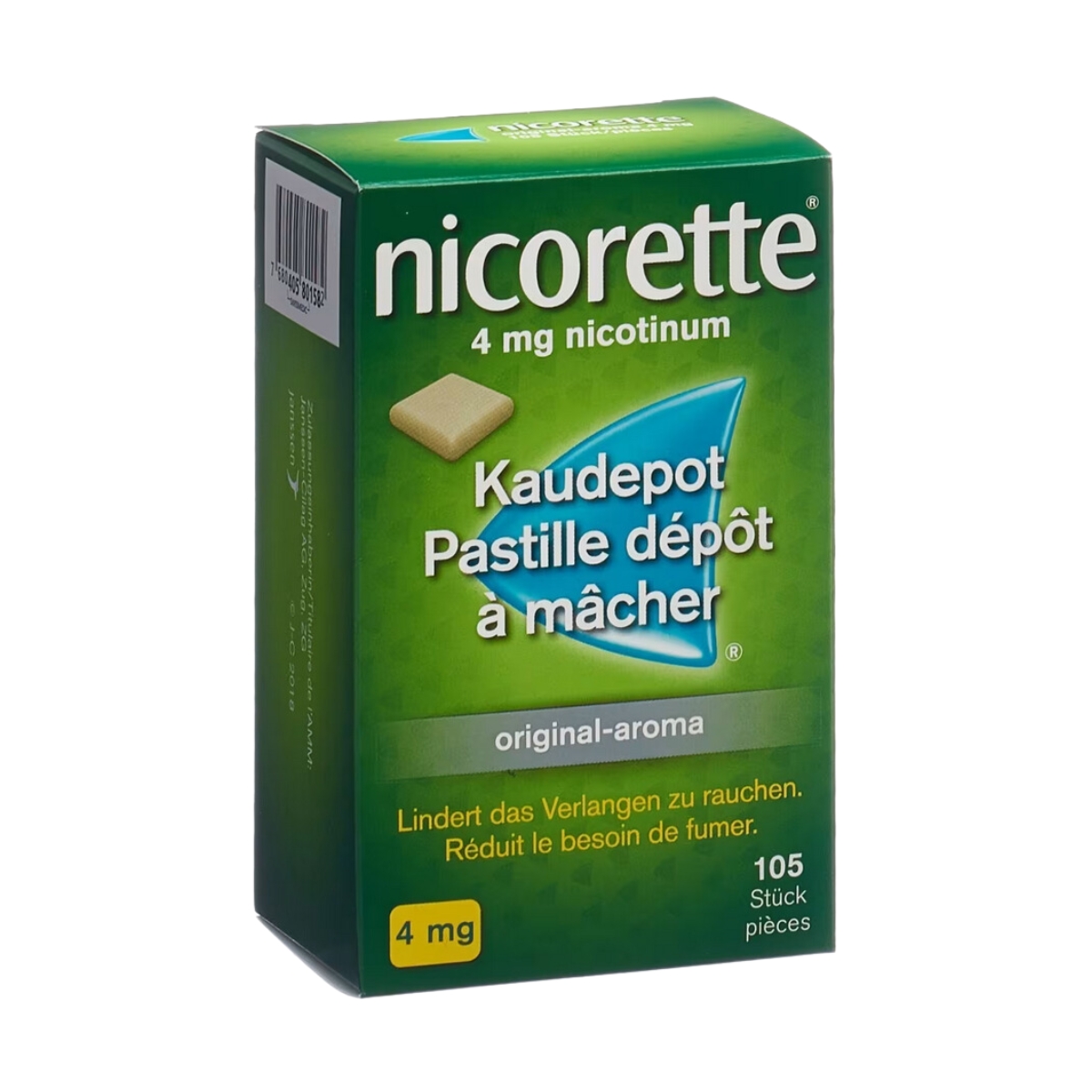 Nicorette Original Kaudepots 4 mg 105 Stück Nicorette Original Kaudepots 4 mg 105 Stück