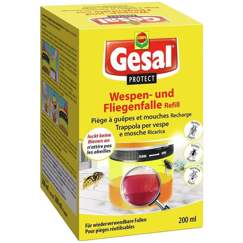 GESAL PROTECT Wespen- und Fliegenfalle Refill 200 ml GESAL PROTECT Wespen- und Fliegenfalle Refill 200 ml