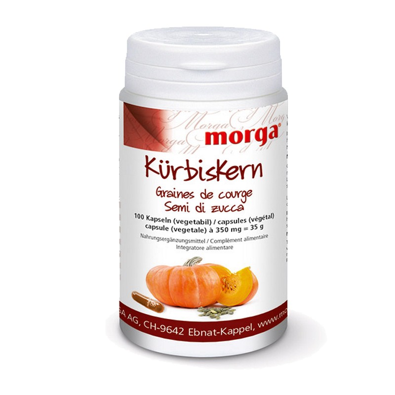 MORGA Kürbiskern Vegicaps 100 Stück MORGA Kürbiskern Vegicaps 100 Stück