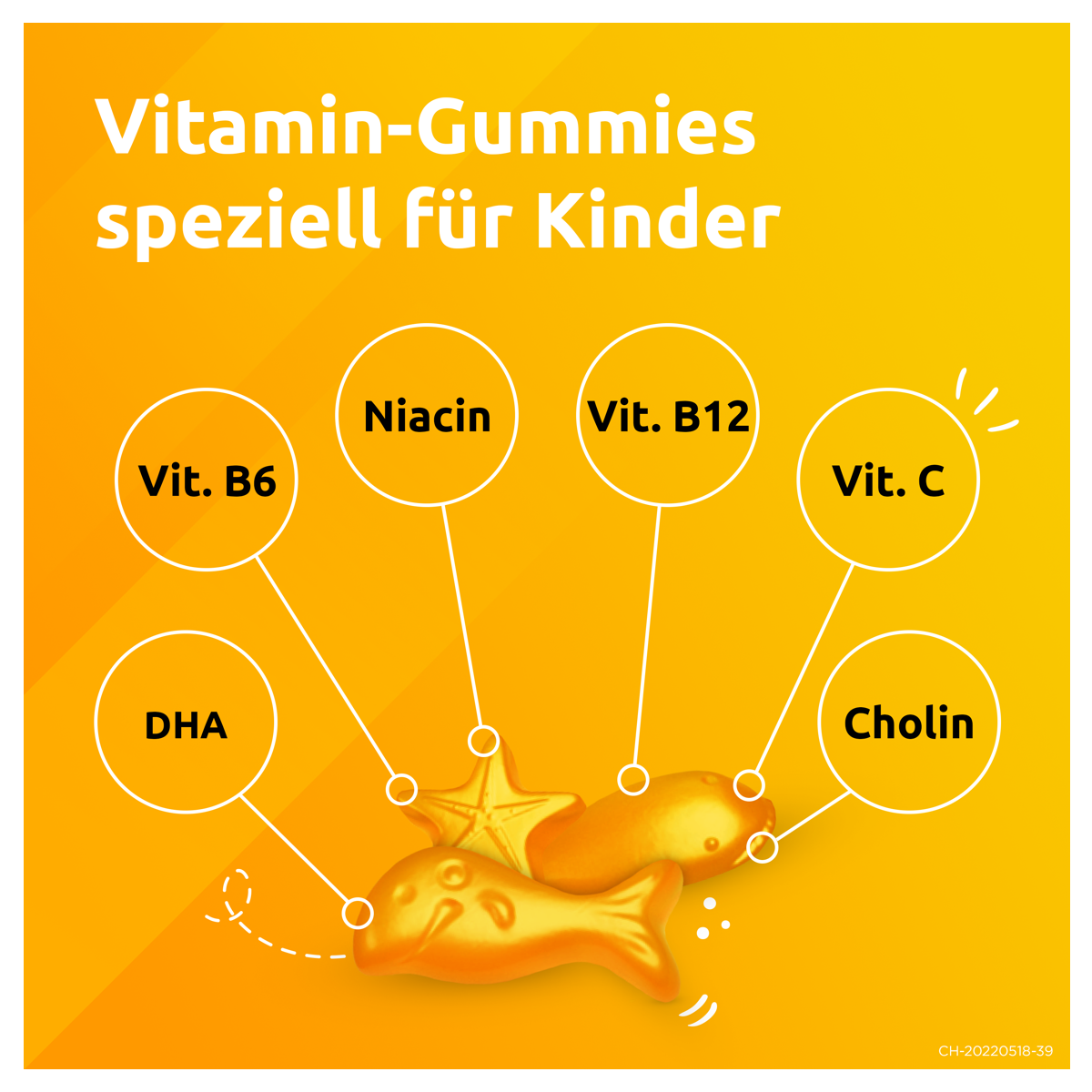 Supradyn Junior Gummies 3er Set Vitamine, DHA und Cholin