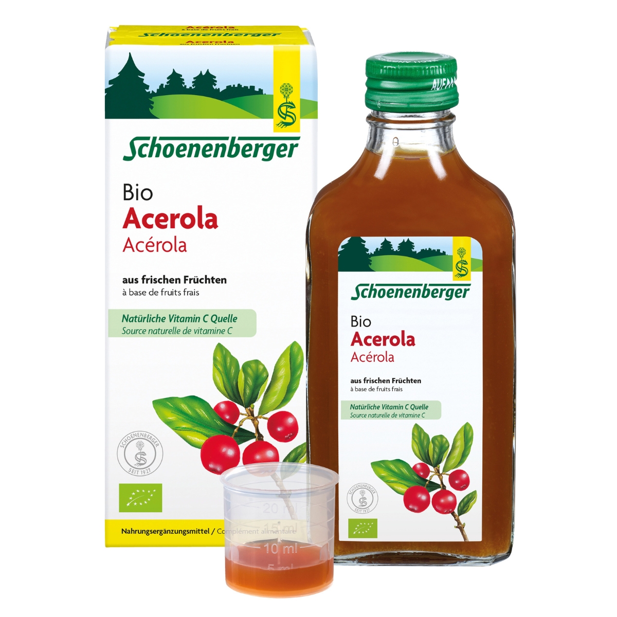 Schoenenberger Acerola natur Fruchtsaft Bio 200 ml
