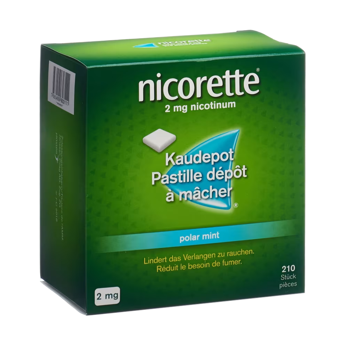Nicorette Polar Mint Kaudepots 2 mg 210 Stück Nicorette Polar Mint Kaudepots 2 mg 210 Stück