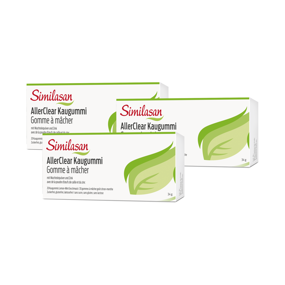 Similasan AllerClear Kaugummi 3x 20 Stück Similasan AllerClear Kaugummi 3x 20 Stück