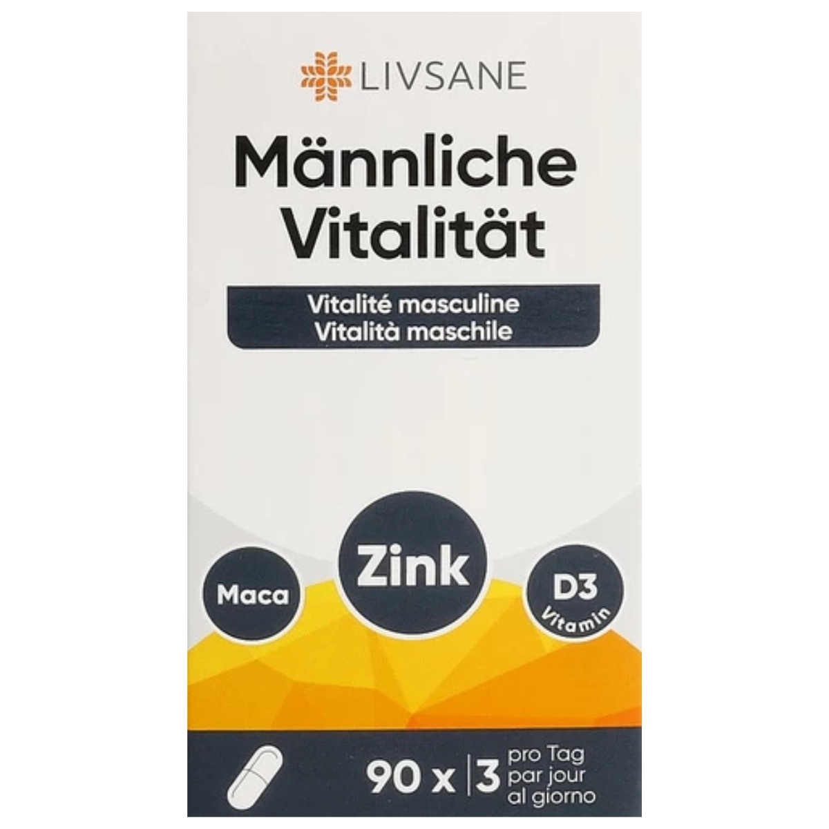 Livsane Männliche Vitalität Kapseln 90 Stück