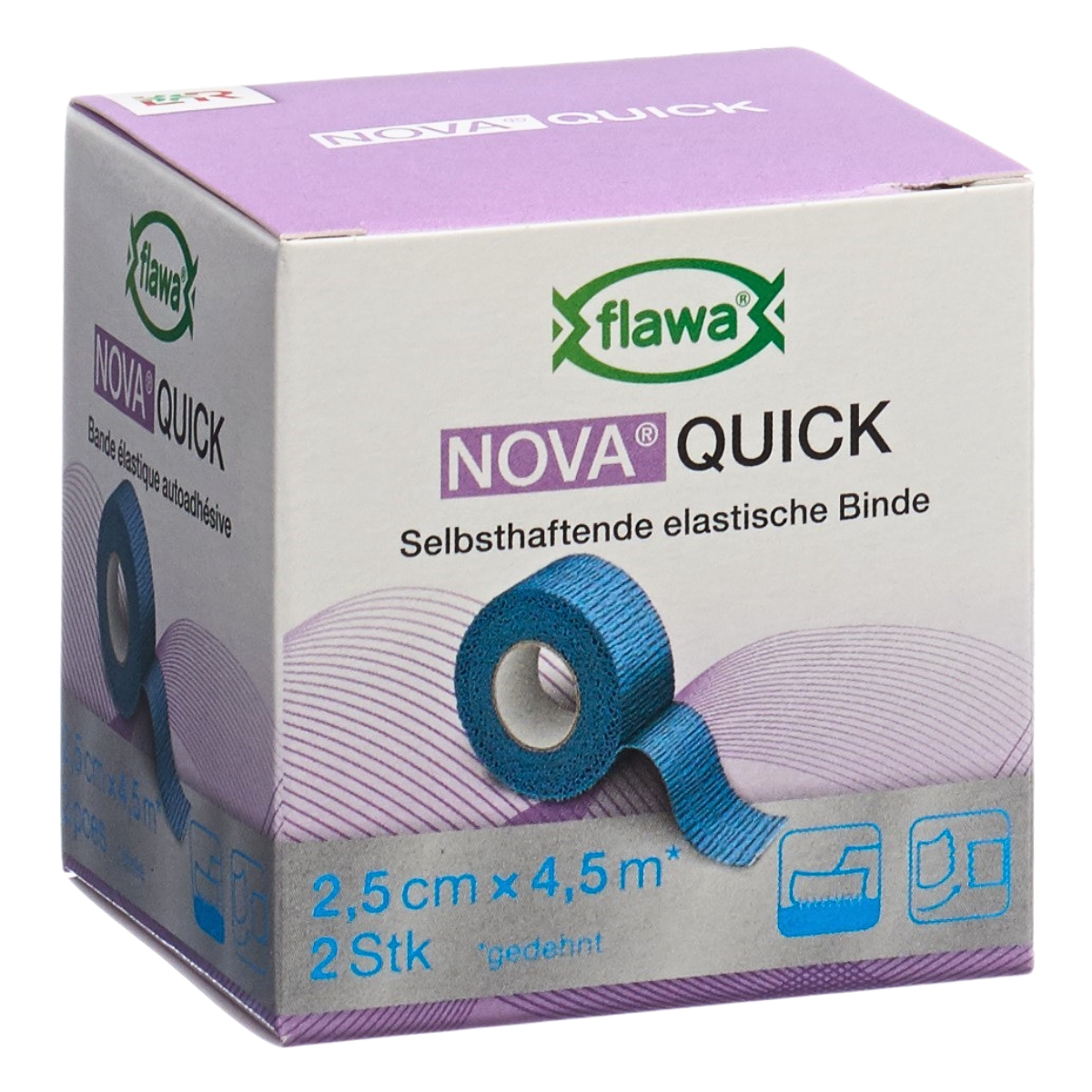 Image of Flawa Nova Color Idealbinde 2.5 cm x 4.5 m blau