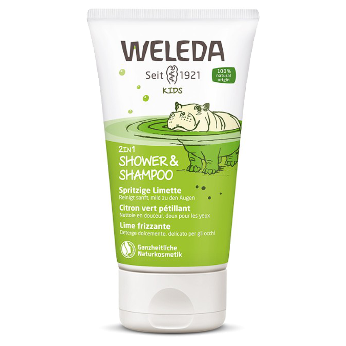 Weleda Kids 2in1 Shower & Shampoo Spritzige Limette 150 ml Weleda Kids 2in1 Shower & Shampoo Spritzige Limette 150 ml
