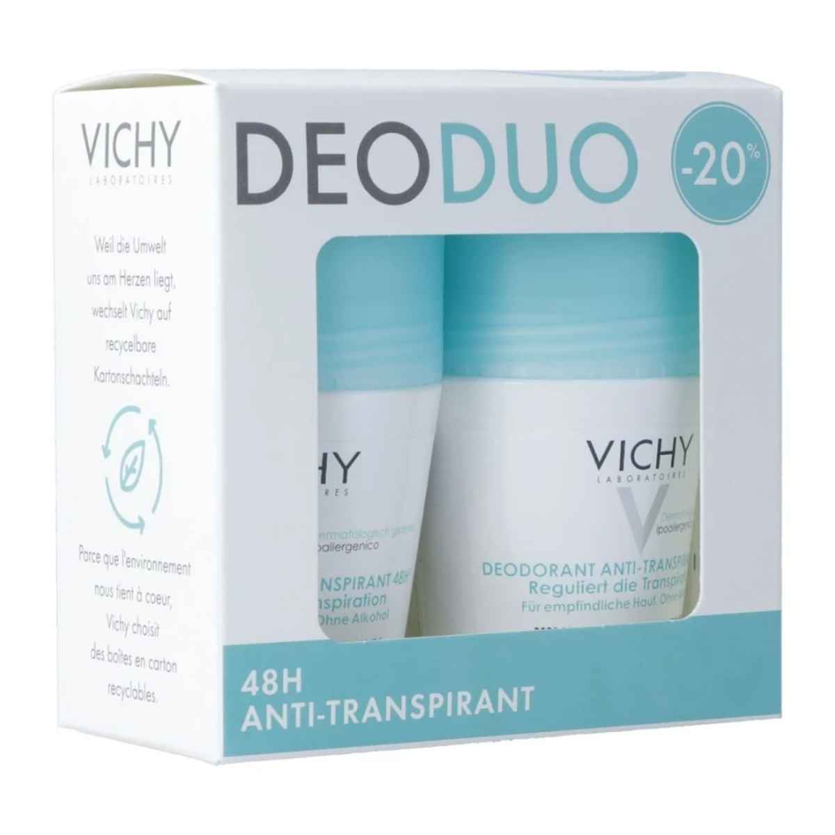 Vichy Deo Anti-Transpirant Roll-on 2x 50 ml