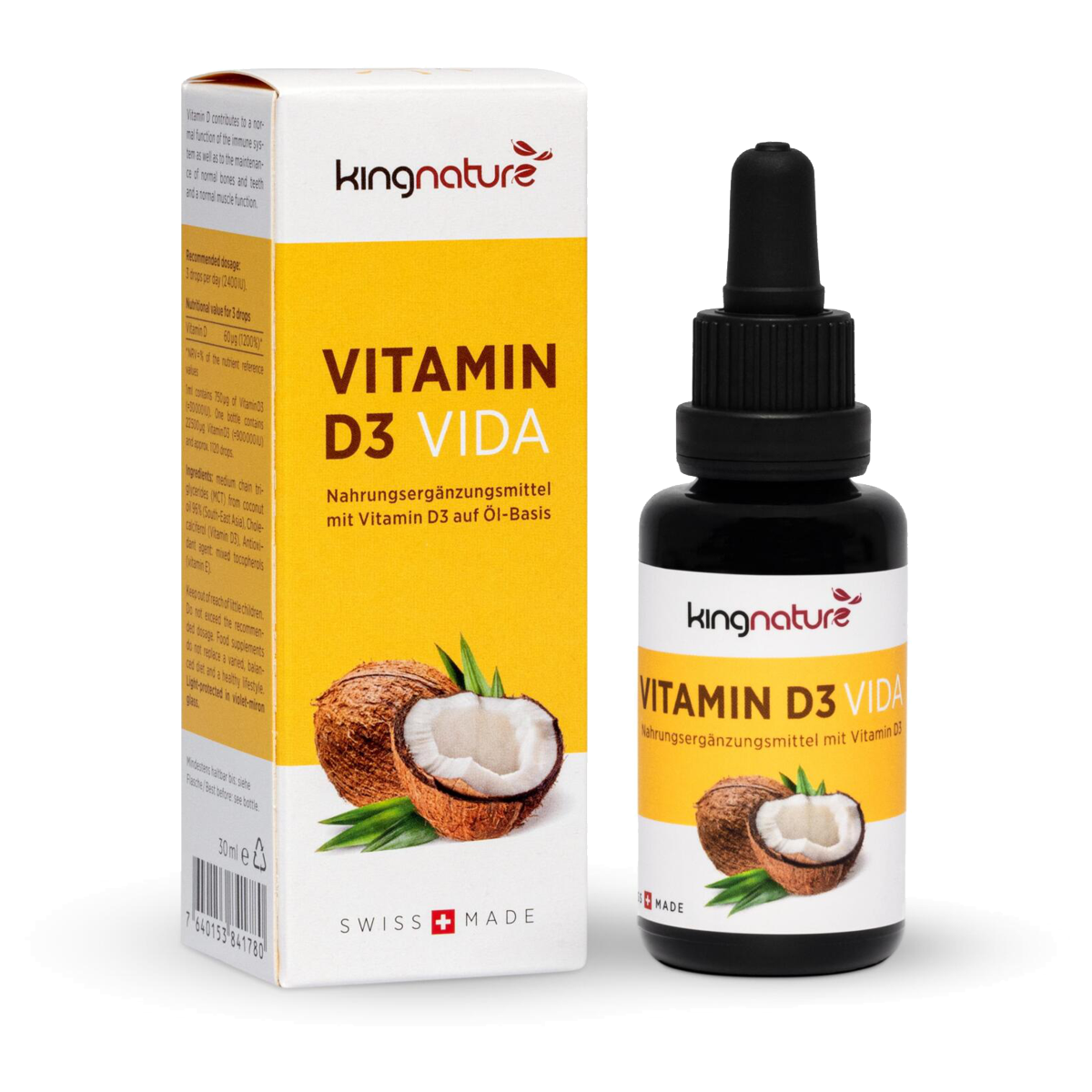 Kingnature Vitamin D3 Vida Flasche 30 ml Kingnature Vitamin D3 Vida Flasche 30 ml