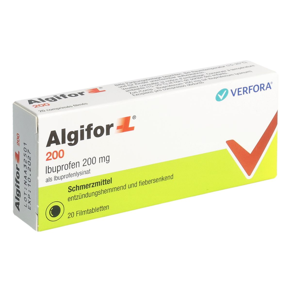 Algifor-L 200 mg Filmtabletten 20 Stück