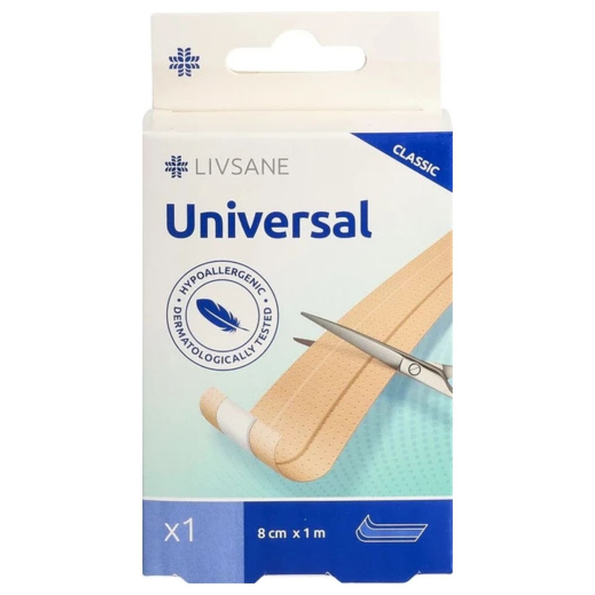 Livsane Classic Universal Pflaster 8cm x 1m