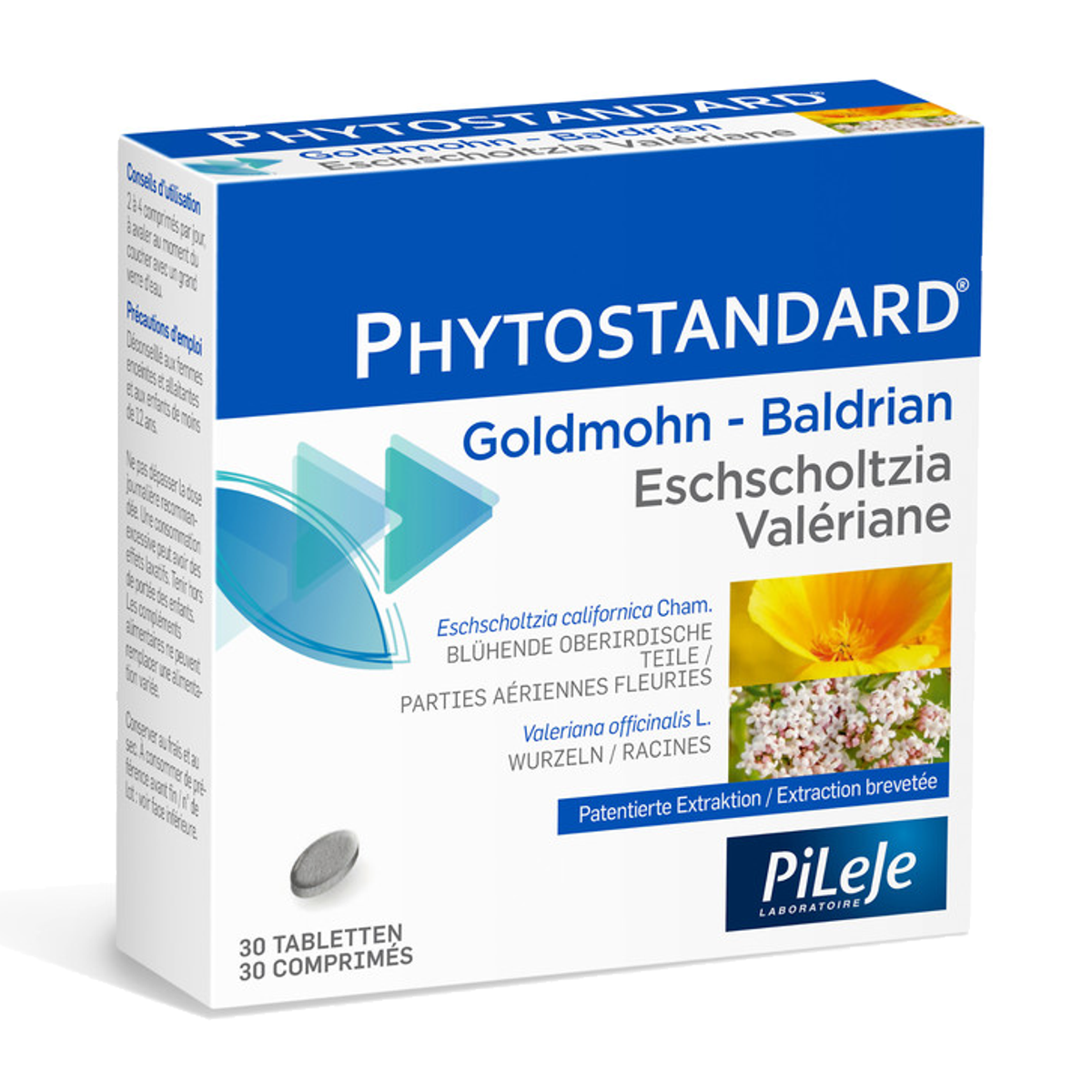 Phytostandard Goldmohn-Baldrian Tabletten 30 Stück Phytostandard Goldmohn-Baldrian Tabletten 30 Stück