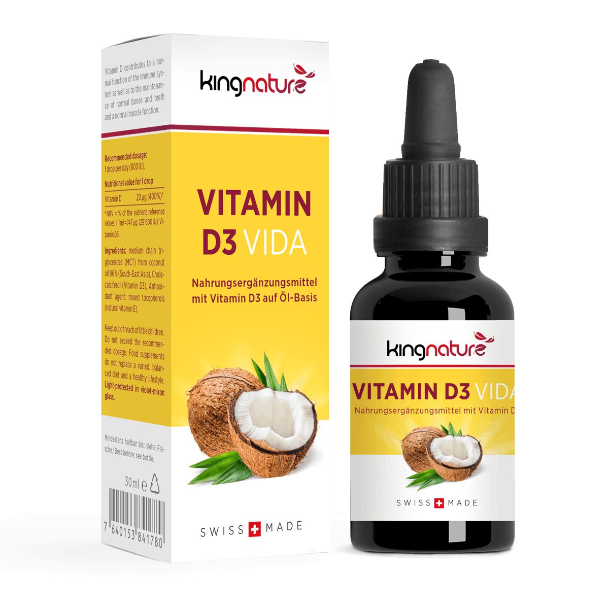 Kingnature Vitamin D3 Tropfen 30 ml