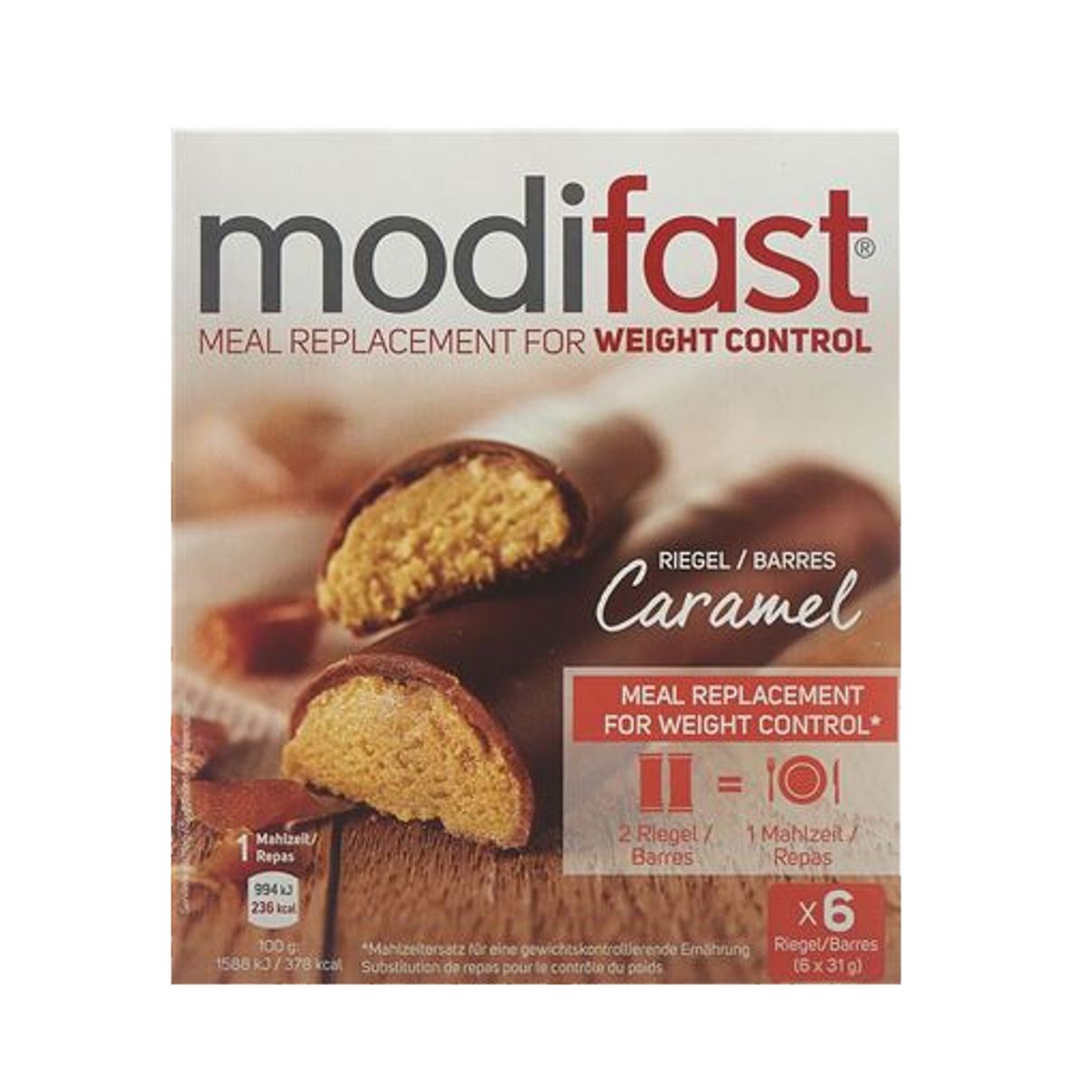 Modifast Riegel Caramel 6 x 31 g Modifast Riegel Caramel 6 x 31 g