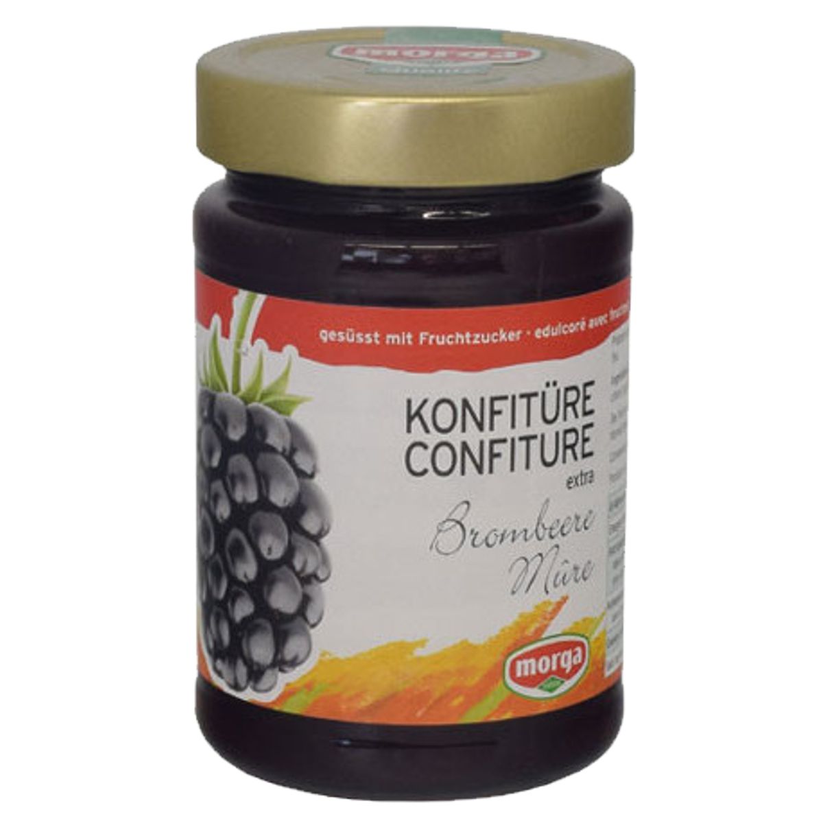 Morga Konfitüre Brombeer Fruchtzucker 350 g