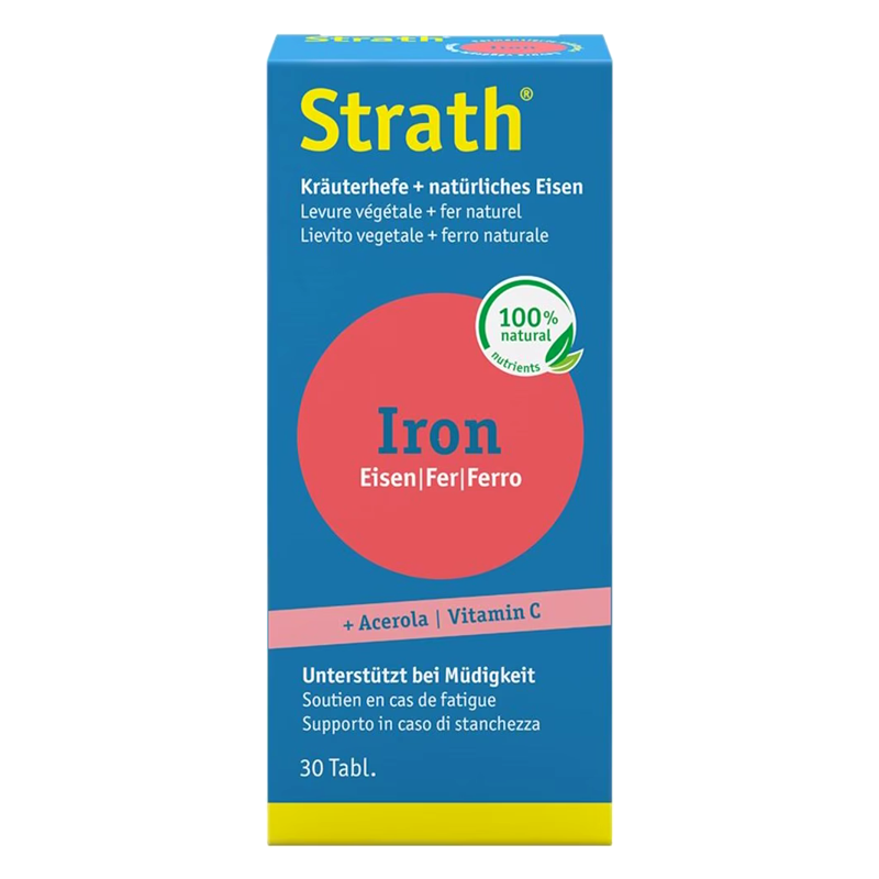 Strath Iron natürliches Eisen + Kräuterhefe Tabletten 30 Stück Strath Iron natürliches Eisen + Kräuterhefe Tabletten 30 Stück