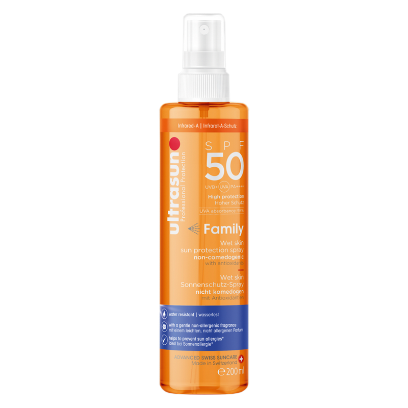 Ultrasun Family Wet Skin SPF 50 Spray 200 ml Ultrasun Family Wet Skin SPF 50 Spray 200 ml