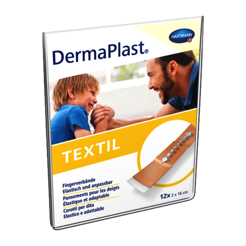 DERMAPLAST TEXTIL Fingerverband 2x16cm hf 12 Stück DERMAPLAST TEXTIL Fingerverband 2x16cm hf 12 Stück