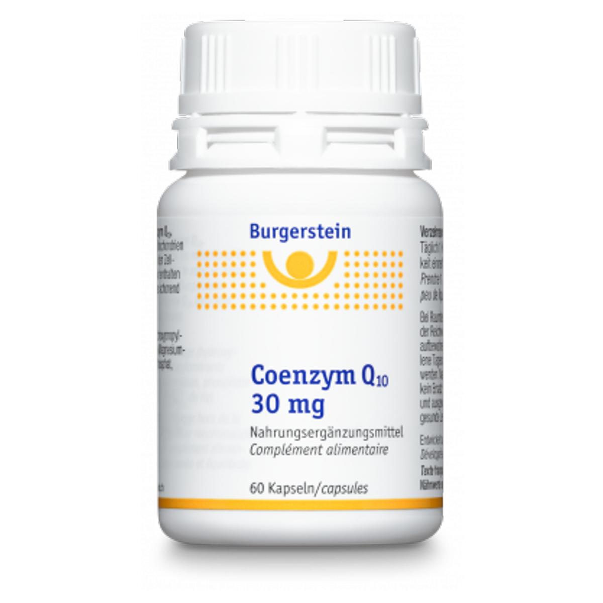 Burgerstein Coenzym Q10 Kapseln 30 mg 60 Stück Burgerstein Coenzym Q10 Kapseln 30 mg 60 Stück