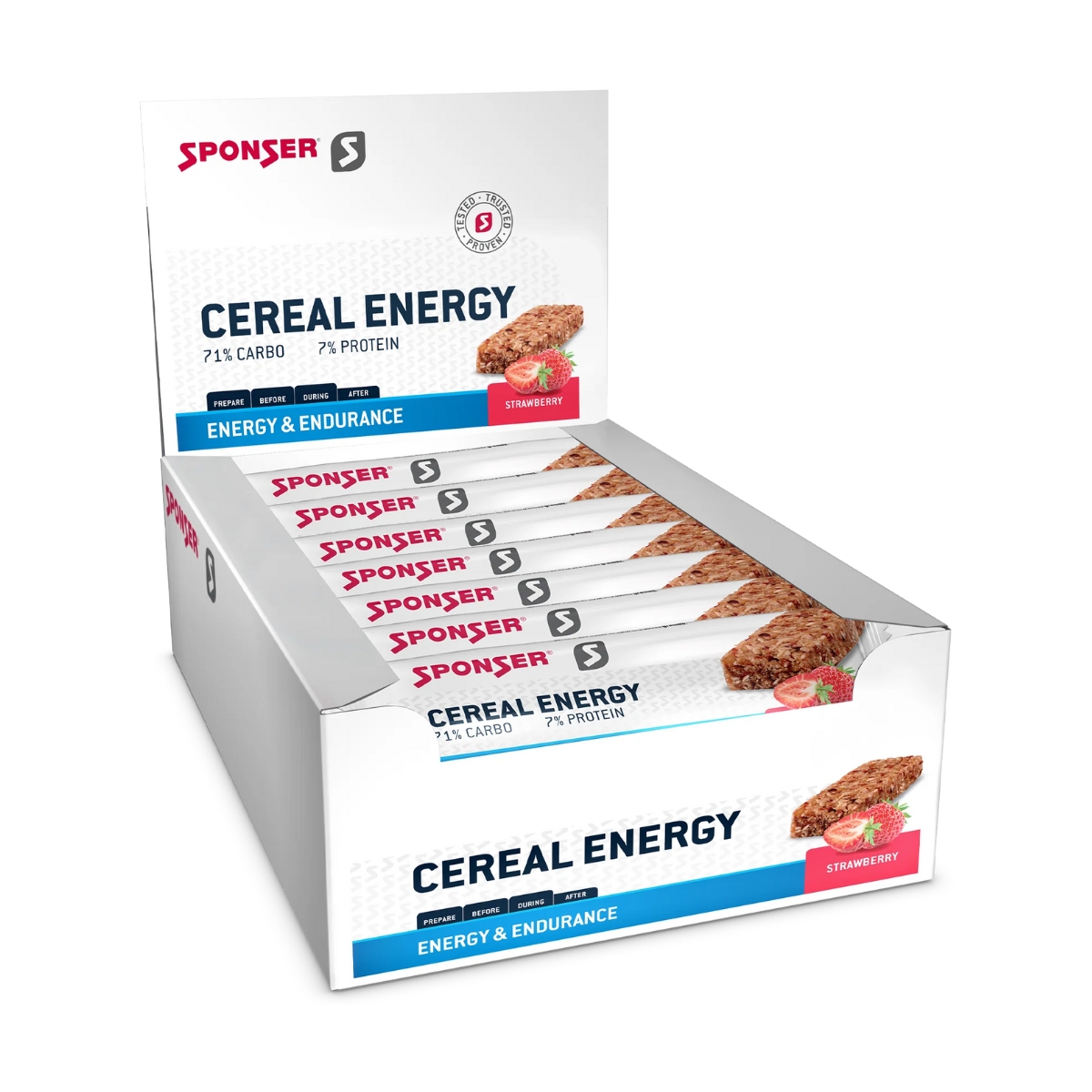 Sponser Cereal Energy Bar Fraise 20 x 40 g Présentoir Sponser Cereal Energy Bar Fraise 20 x 40 g Présentoir